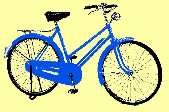 Damenrad, metallic-blau, 26 Zoll Radgr&ouml;&szlig;e