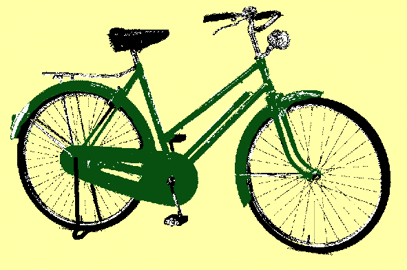 Damenrad, dunkelgr&uuml;n, 26 Zoll Radgr&ouml;&szlig;e